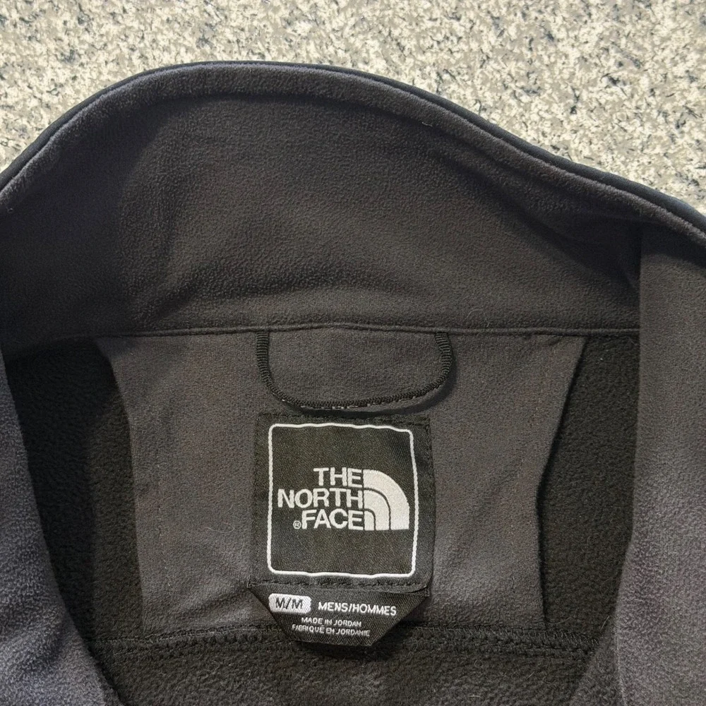 The North Face Apex Bionic Jacket Mens M Full Zip Fleece Black Grey